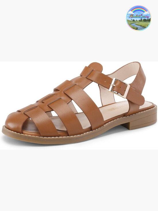 Shoes - Fisherman Gladiator Braided Flat Sandal Woven Strappy Closed Toe Shoes